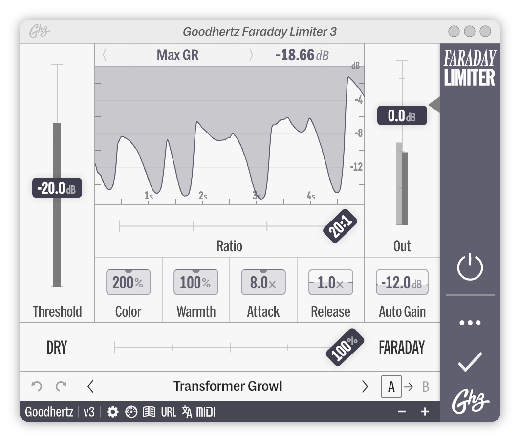 The Faraday Limiter interface