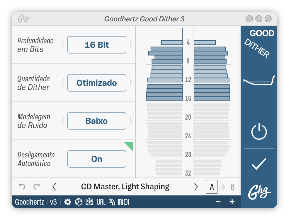 A screenshot of the Good Dither interface