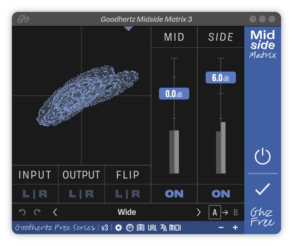 A screenshot of the Midside Matrix interface