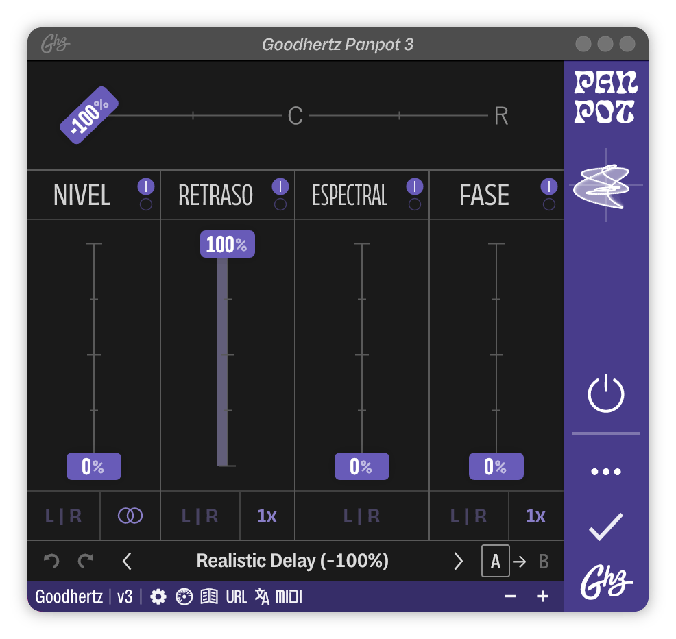 A screenshot of the Panpot interface