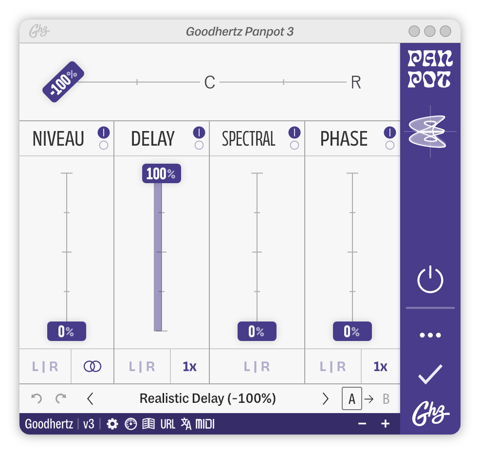 A screenshot of the Panpot interface
