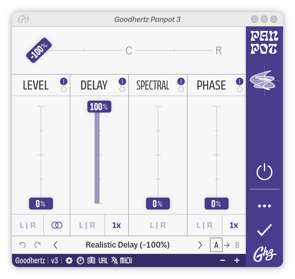The Panpot interface
