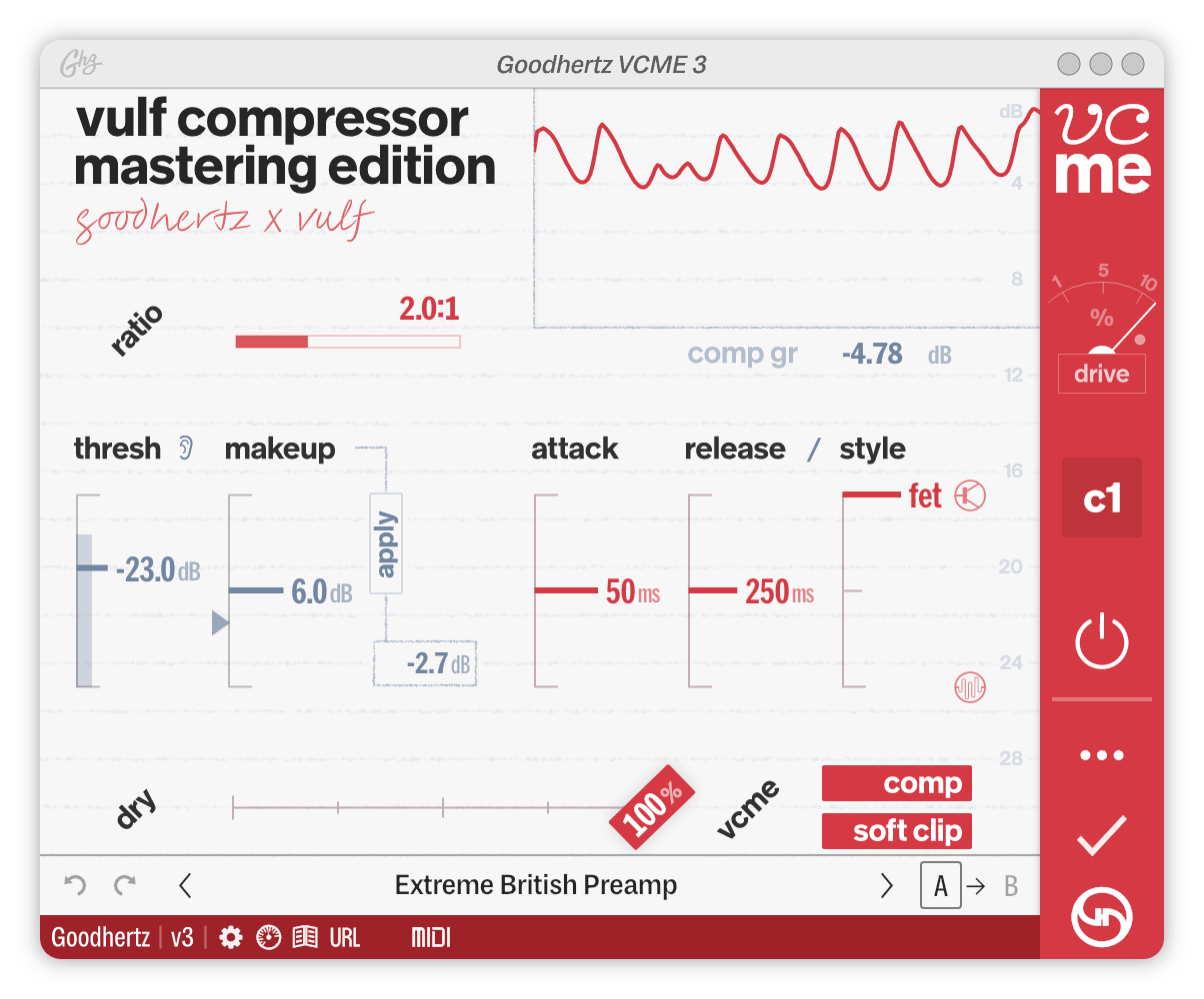A screenshot of the VCME interface