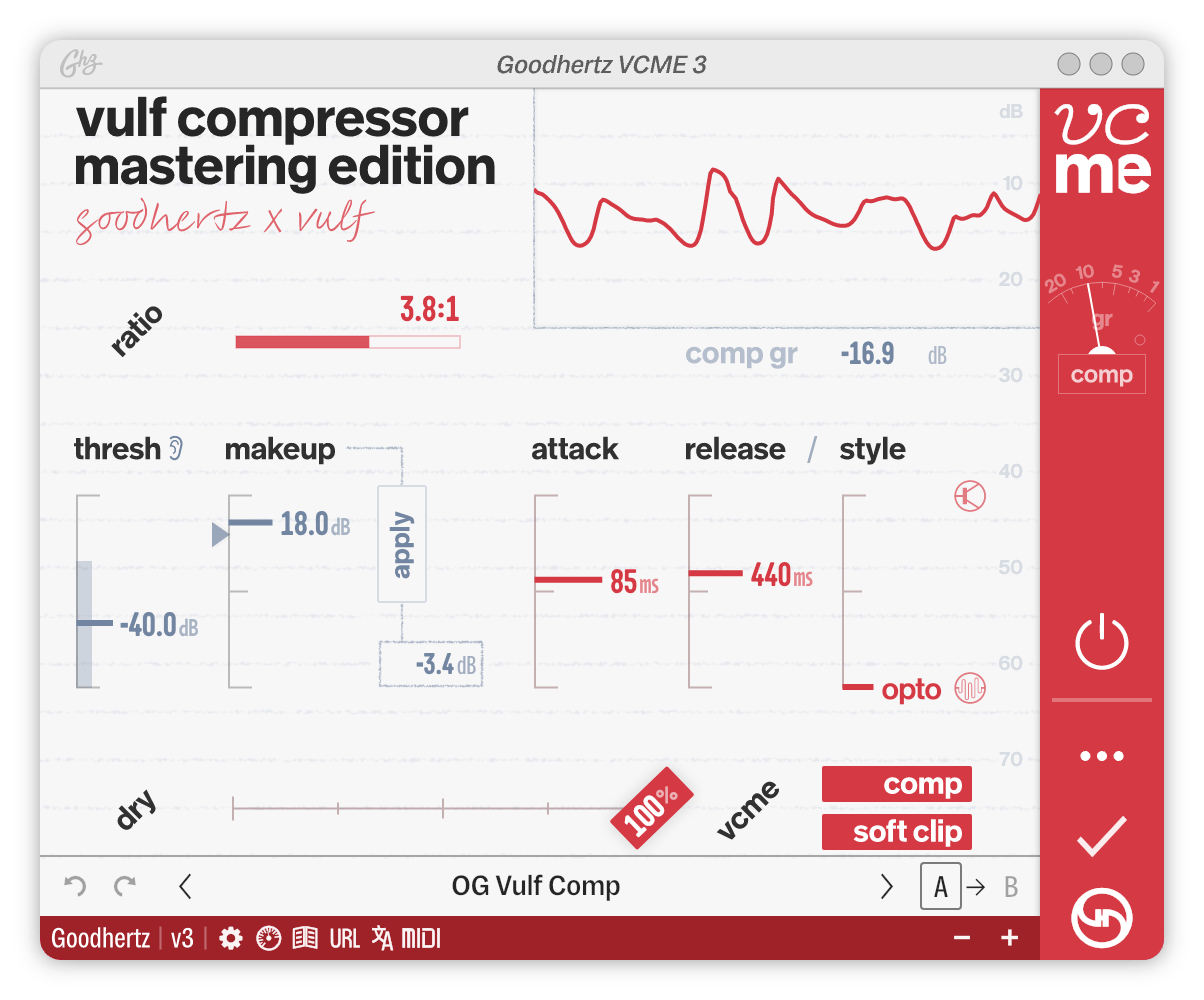 A screenshot of the VCME interface